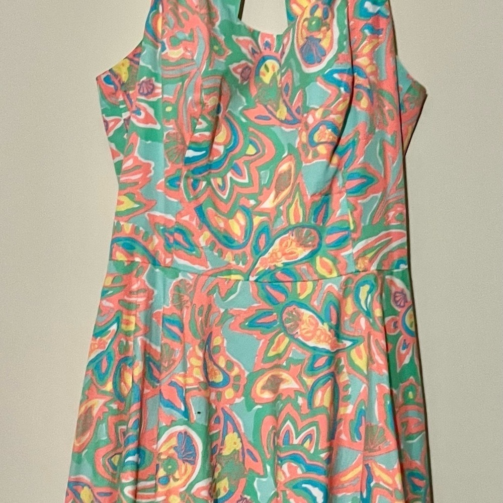 NWOT! Lilly Pulitzer Zo Dress-Sand Bar Blu Make a Splash Print. - Picture 5 of 15